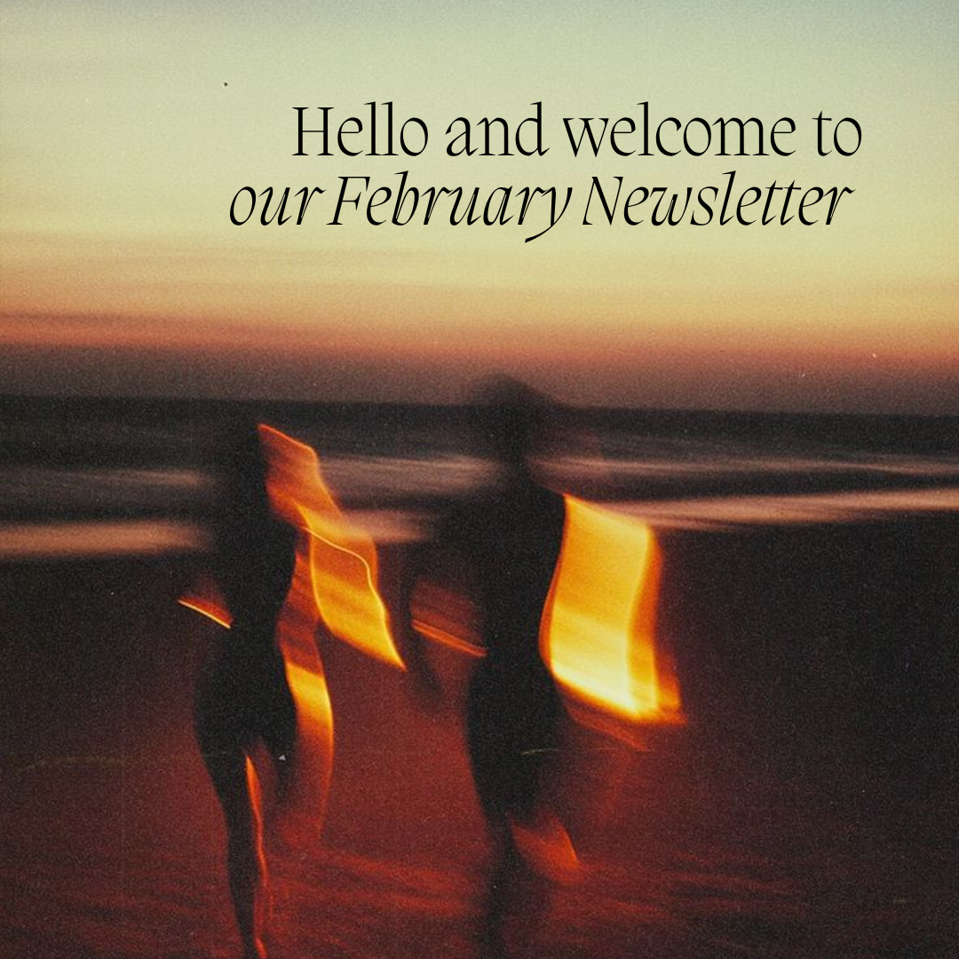 Hello and welcome to our February newsletter